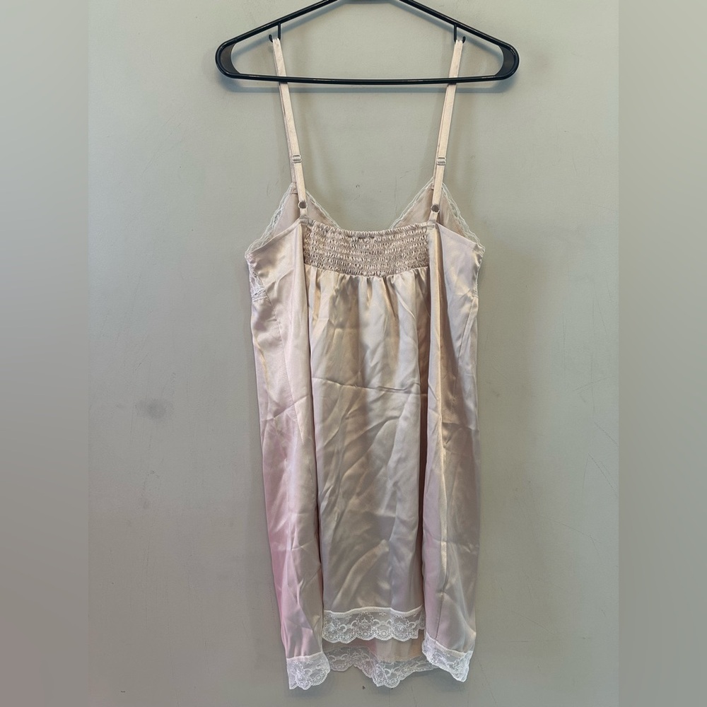 Vintage Y2K Era Victoria's Secret Cream Satin Lace Chemise/Slip Dress Medium - Picture 7 of 7